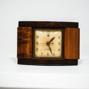 Vintage table clock GE GENERAL ELECTRIC / works